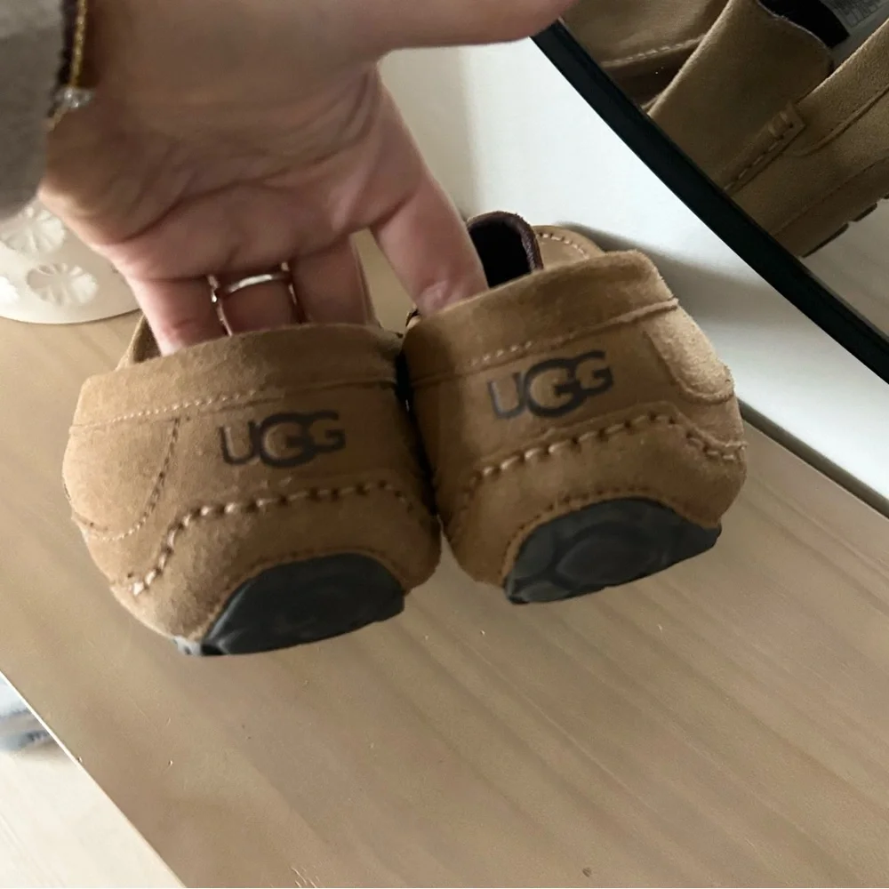 UGG Men's Alder Suede Loafer Slippers Chesnut Brown Size 10